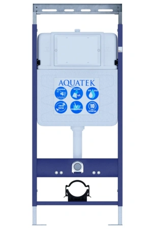 Фото инсталляция для унитаза aquatek easy fix ins-0000010 50 с верхней планкой