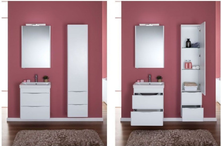 Фото зеркало-шкаф aquanet орлеан 60 белый