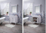 Фото комплект мебели aquanet селена 90 белый/серебро