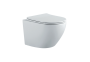Фото унитаз подвесной безободковый aquatek европа aq1901-mw 525*360*320 мм, белый матовый, горизонтальный выпуск, тонкое сиденье с механизмом плавного закрывания, крепеж