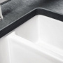 Фото мойка для кухни из искусственного камня blanco subline 350/150 u 514522 глянцевый белый 45х55