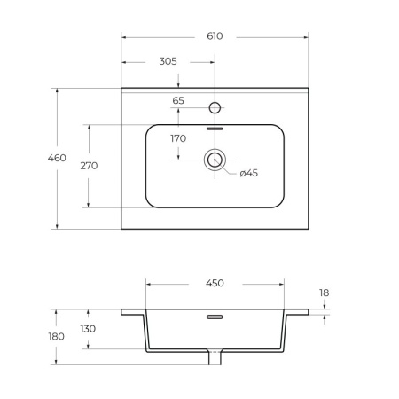 Фото керамическая раковина cezares 50202