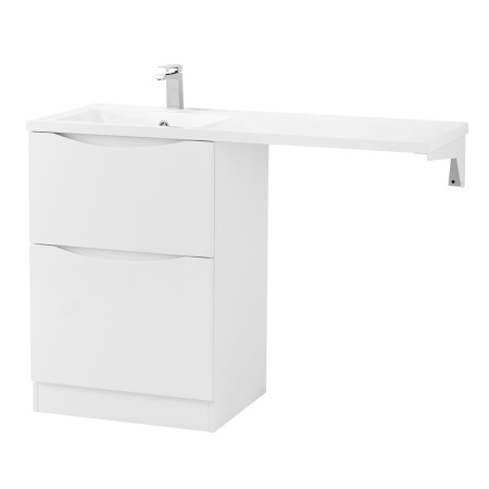 Фото тумба напольная belbagno lavanderia-58/120-l bianco lucido