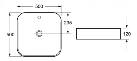 Фото раковина накладная cezares czr-lft-50-lvb 50*50 см, белая