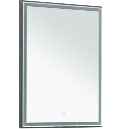 Фото комплект мебели aquanet беркли 60 белый/дуб рошелье (зеркало дуб рошелье)