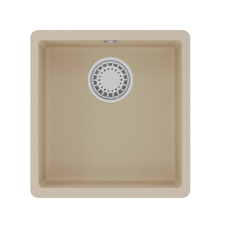 Фото мойка кухонная lemark sinara 400-u бежевый