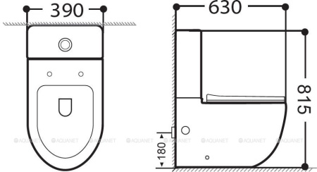 Фото бачок для унитаза aquanet cetus 2.0 c2 lx-2903, белый