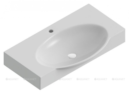 Фото раковина для тумбы sanita luxe infinity 76 f01, белая