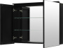 Фото зеркало-шкаф de aqua алюминиум 100 черный