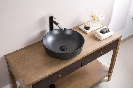 Фото раковина накладная belbagno bb1315-h301 41*41 см, черная матовая