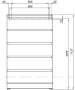 Фото комод aquanet сканди 70*40 см, дуб крафт (5 ящиков) Фото комод aquanet сканди 70*40 см, дуб крафт (5 ящиков)