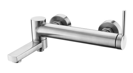 Фото смеситель для ванны и душа belbagno etna etn-vasm-in, сатин