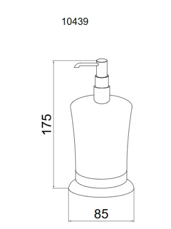 Фото дозатор настольный boheme brillante 10439, хром