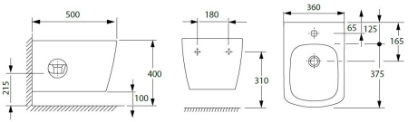 Фото биде подвесное allen brau liberty 4.33005.20 белый глянец
