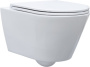 Фото унитаз подвесной безободковый aquanet lake, белый