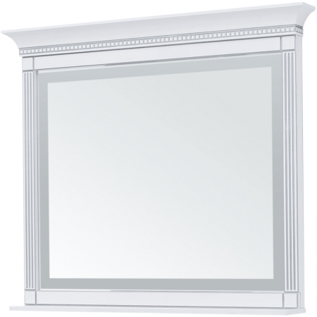Зеркало с подсветкой Aquanet Селена 120 белый/серебро