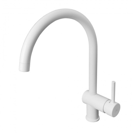 Фото смеситель для кухни paffoni light lig280bo, белый матовый Фото смеситель для кухни paffoni light lig280bo, белый матовый