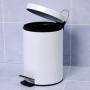 Фото мусорное ведро wasserkraft k-635white матовый белый 5l
