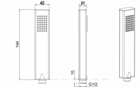 Фото ручной душ allen brau infinity 5.21022-00, хром