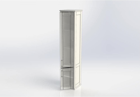 Фото пенал напольный aquanet бостон 36 l белый матовый