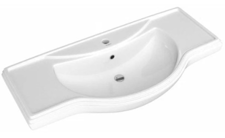 Фото раковина керамическая opadiris классик 105 см, белая