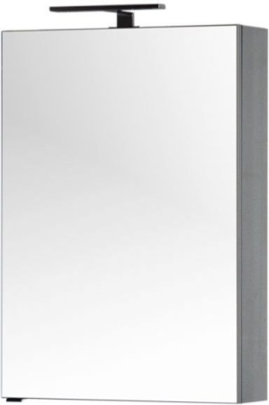 Фото зеркало-шкаф aquanet алвита 60 серый антрацит