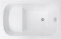 Фото акриловая ванна aquanet seed с сиденьем 110*70 см, белая
