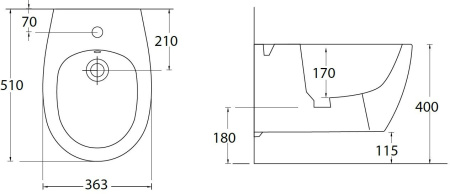 Фото биде подвесное allen brau fantasy 4.11006.20 белый глянец