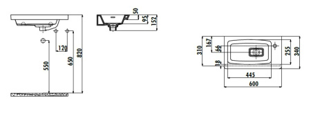 Фото раковина мебельная creavit memory 60 см my060-00cb00e-0000, белая