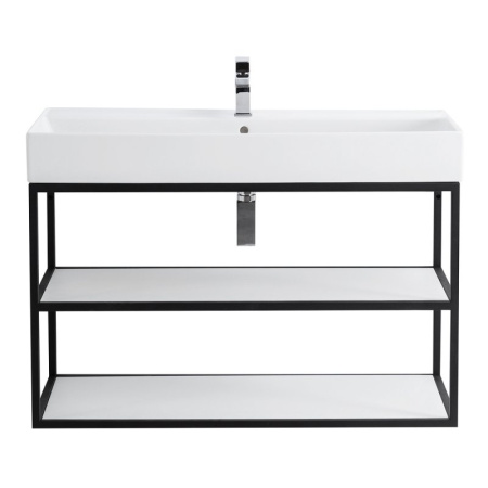 Фото консоль под раковину cezares cadro-100/46/58-2c-so-met-st