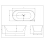Фото акриловая ванна ntbathroom nt 13 grey 80х170 Фото акриловая ванна ntbathroom nt 13 grey 80х170