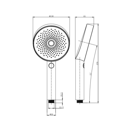Фото ручной душ allen brau priority 5.31b20-31, черный матовый