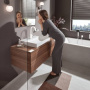 Фото смеситель hansgrohe vivenis 75030700 для раковины белый матовый с д/к