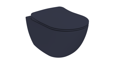 Фото унитаз подвесной с биде creavit free fe320-00bm00e-0000, базальт