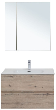 Фото комплект мебели aquanet алвита new 80 2 ящика, дуб веллингтон белый