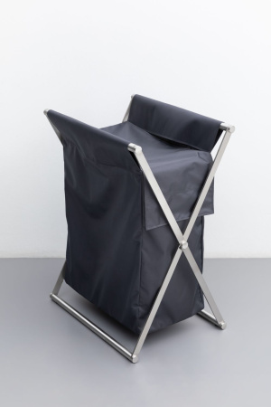 Фото корзина для белья allen brau priority 00312046, сталь/серый