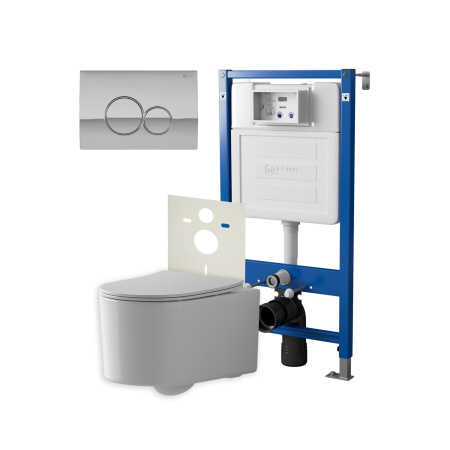 Фото сет: инсталляция point элемент pn45120 + клавиша виктория сатин/хром pn44061sc +унитаз веста pn41701