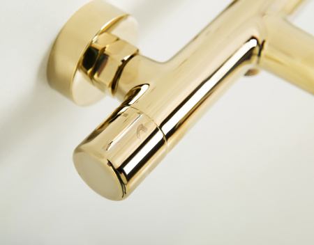 Фото смеситель для ванны и душа belbagno uno uno-vasm-oro, золото