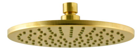 Фото верхний душ с шарнирным соединением 30 см remer 359mm30bgx, золото брашированное