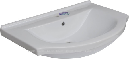 Фото раковина для тумбы santek эльбрус 80 см, белая