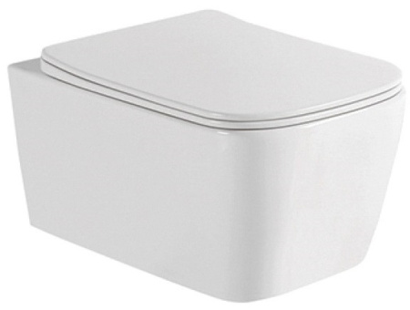 Фото унитаз подвесной безободковый allen brau liberty 4.32003.20, белый