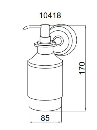 Фото дозатор boheme imperiale 10418, золото