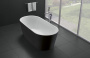Фото акриловая ванна без перелива belbagno bb71-1700-nero-w0 170*80 см, черная