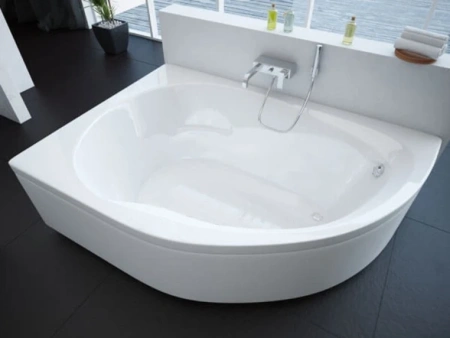 Фото акриловая ванна aquatek вирго левая 150*100 см, белая