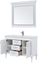 Фото комплект мебели для ванной aquanet селена 120 белый/серебро
