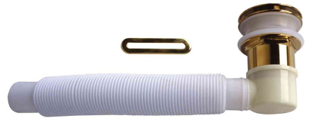 Фото слив-перелив для ванны belbagno bb03/bb09 bb39-ovf-oro, золото