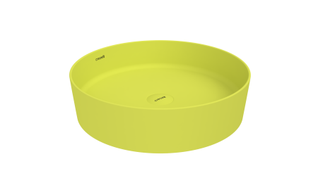 Фото раковина накладная creavit loop 45 см lp145-00nn00e-0000, неон