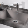 Фото мойка для кухни из искусственного камня blanco dalago 6-f 514773 антрацит 50х60