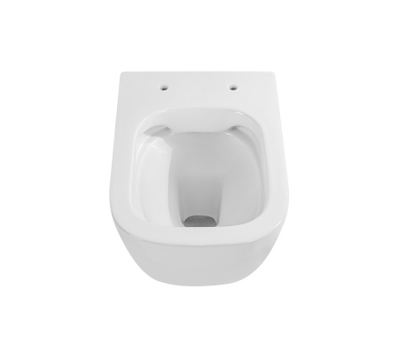 Фото унитаз подвесной безободковый aquatek дива aq2012-00 510*350*360 мм, горизонтальный выпуск, тонкое сиденье с механизмом плавного закрывания, крепеж