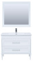 Фото комплект мебели aquanet бостон м 100 белый (лит. мрамор)